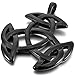INBLUE Men's Stainless Steel Pendant Necklace Irish Celtic Knot Triquetra -with 23 Inch Chain