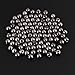 Mix Size Pearl Rivet, 6mm 8mm 10mm 12mm White Pearl Beads Studs for Crafts Bags Decoration Black