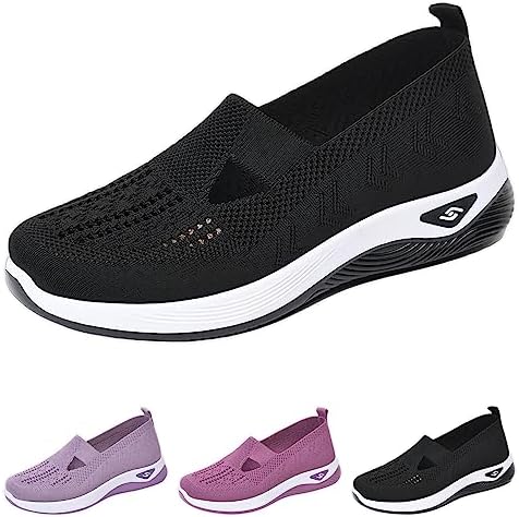 Koufeil Women's Woven Breathable Soft Sole Shoes, Outdoor Hiking