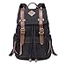 BeautyWill Vintage Canvas Backpack Rucksack for School Travel Hiking