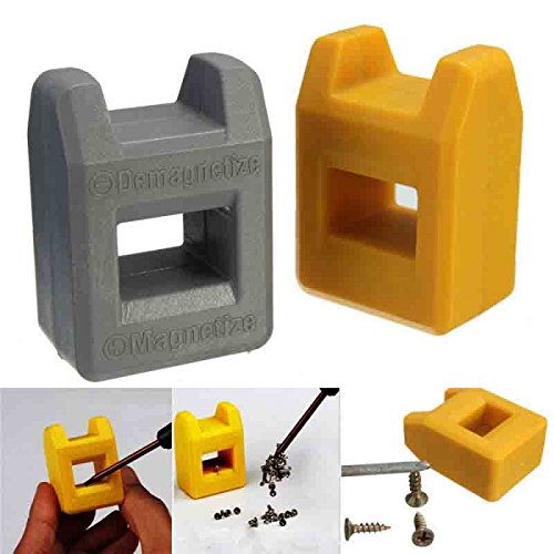 VIPFIX Plastic Case Magnetizer Demagnetizer Tools Kit Professional Screw Kits Magnetizer Tool for Screwdrivers Small Tools Phone Repair Tools(2pcs Magnetizer and Demagnetizer)