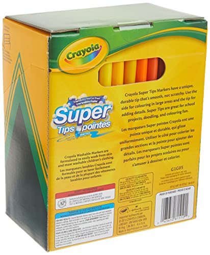 Crayola Super Tips Washable Markers 100 Count