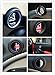 LVBAO Interior Door + Glove Storage Box Handle Cover Caps for Mini Cooper JCW ONE S R60 Countryman (R60 Countryman, Union Jack Red)