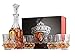 Ashcroft Imperial Whiskey Decanter Set - Lead Free Crystal Glasses for Scotch, Rum, Old Fashioned 5 Piece