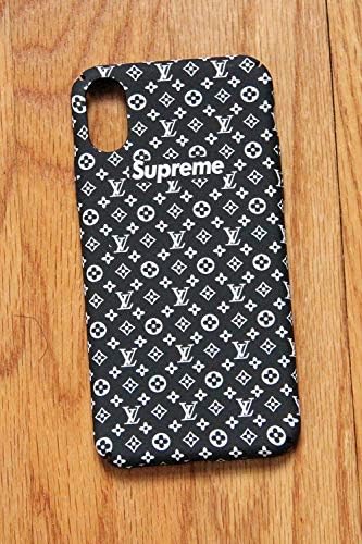 Street Fashion x Hypebeast Collab Slim Durable Hard Case Cover for Apple iPhone 7 and 8 (Black w/ White Letters, iPhone 8 / 7)