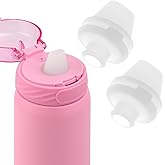 2pcs Bite Valve Replacement for Ello Cooper 22/32oz Stainless Steel Bottle, Water Bottle Mouthpiece BPA Free Silicone Cap Lid Spout for Ello Cooper 18/22/32/40oz Accessories Parts（Transparent Color）
