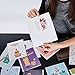 60 All Occasion Greeting Cards - Large 5”x7”, All Rose Gold Foil Unique Design Assorted Cards, Happy Birthday Card, Thank You Cards, Message Inside, Magnetic Bulk Box Set Variety Pack w/Thick Envelope