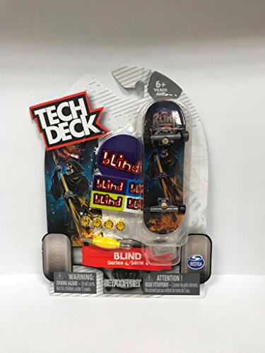 Tech Deck Blind Series 4 Reaper w Flames Fingerboard Skateboarding toy Rare