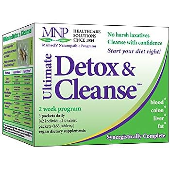 Michaels Naturopathic Programs Ultimate Detox Cleanse 168 Vegan Tablets 14 Day Liver Intestinal Tract Cleanse Blood Detox Supports Fat