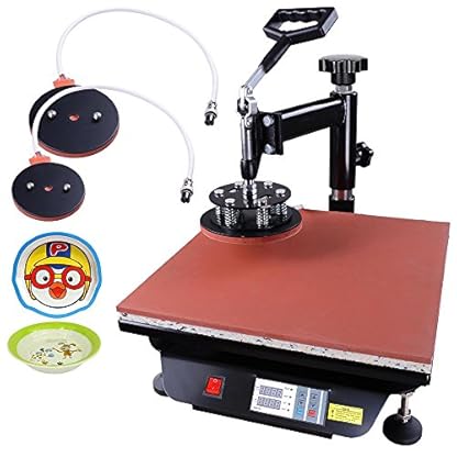 Yescom 5-in-1 15"x15" Digital Heat Sublimation Transfer Press Machine 1200W with Gloves - Image 6