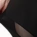 Beepeak Women's Mesh Workout Tights Gym Sports Yoga Pant Leggings M Black