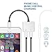 Dual Lightning Adapter, KOLIER 2 in 1 Lightning Adapter, Headphone Audio + Charge Cable Splitter for iPhone X / 8 Plus / 8 / 7 Plus / 7, Support iOS 10.3 or later (Silver)