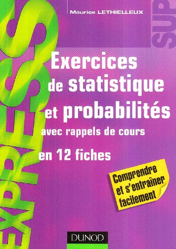 Exercices de statistique et probabilités