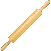 17.5 inch Wooden Rolling Pin for Baking - Long Dough Roller for All Baking Needs