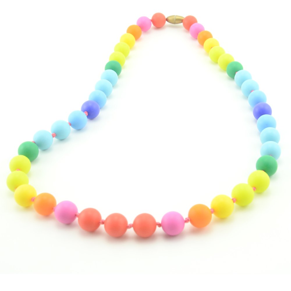 Bebamour Baby Teething Toys BPA Free Loop Teething Necklace for Mum to