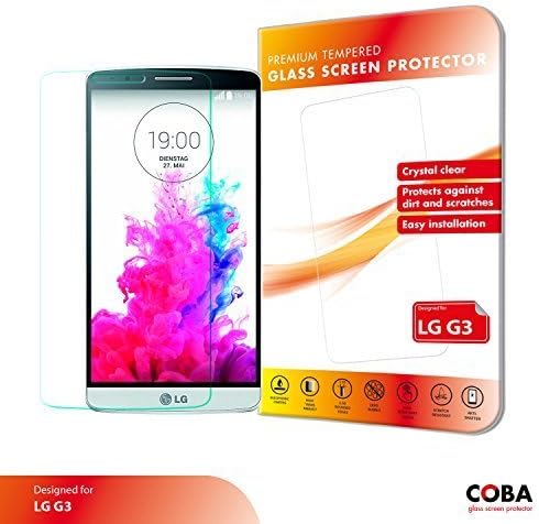 Coba 0.3mm Tempered Glass Anti-Scratch with Oleophobic Coating for LG G3 5.5 Inch Crystal Clear