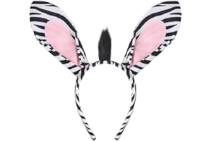 EVERMARKET Plush Animal Ears Headband Horns Headband,Halloween Christmas Festival Theme Party Animal Cosplay Costume Headwear