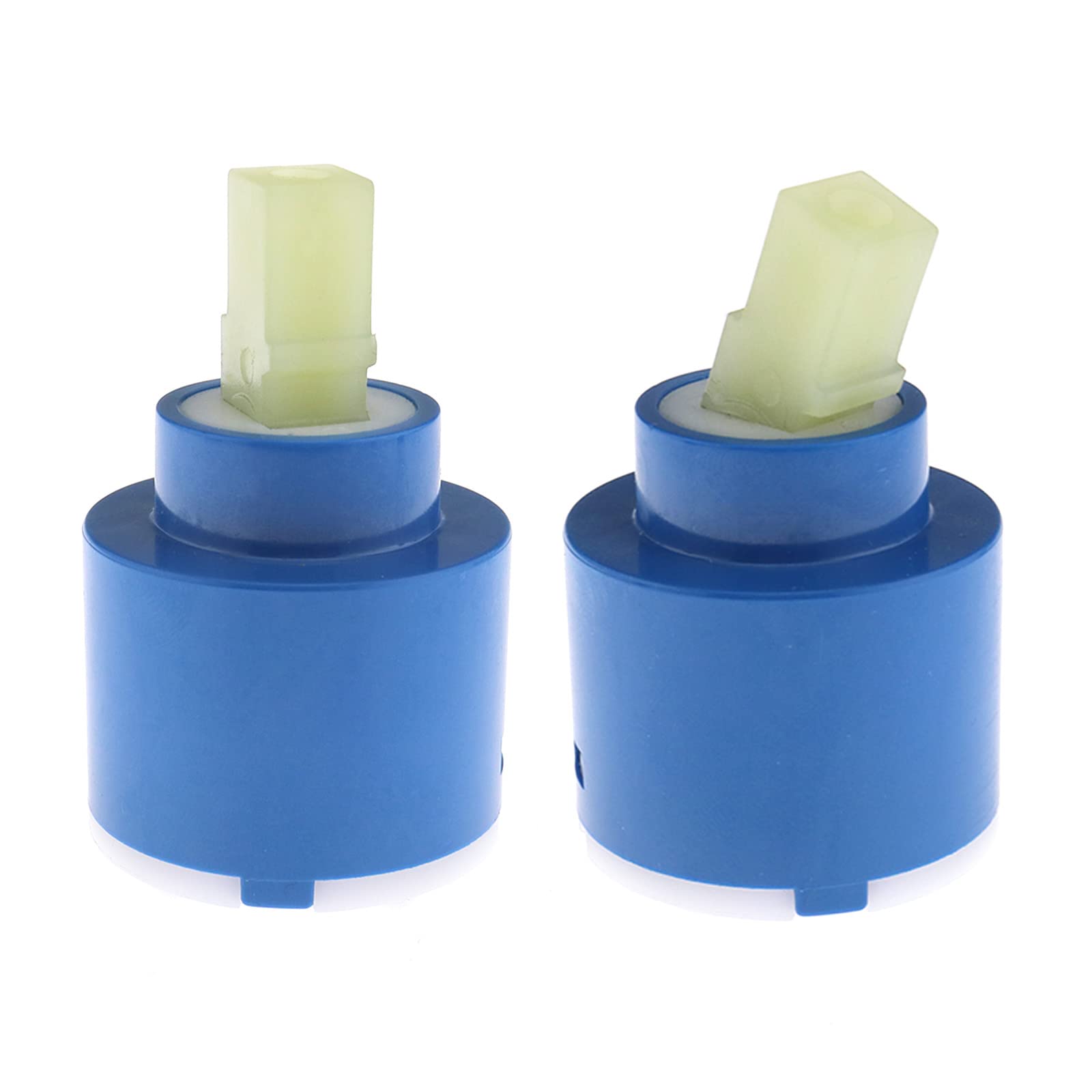 OTOTEC 2pcs Ceramic Disc Cartridge 35mm Plastic Bath Basin Shower Lever Mixer Tap Bathroom Basins Repair Replacement