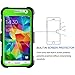 Core Prime Case, Tekcoo® [TShell Series] [Green] Shock Absorbing [Built-in Screen] Holster Locking Belt Clip Defender Heavy Duty Case Cover Shell for Samsung Galaxy Core Prime/Prevail LTE