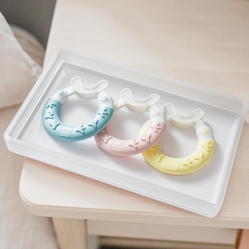 Istruzioni in lingua straniera - MAM Bite & Brush C137 – Pulisce e Massaggia le Gengive per Bambini Dai 3 Mesi, Verde,