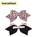 16pcs 5 Inch Glitter Hair Bows Clips Bling Party Hair Bows Clips Multi Color Glitter Sequins Hair Bows Alligator Clips for Girls Infants Toddlers
