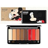 The Face Shop Mono Pop Lips & Eyes 01 CLASSIC MICKEY 5 Color Eye Shadow 3 Lip Color Palette Cute
