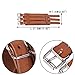 EVER FAITH 3 Layer Wide Belt Genuine Leather Men Daily Wristband Brown Bracelet Unisex Couple