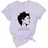 Black History Girls Tops Plus Size for Women Graphic Print Shirts Short Sleeve Casual Round Neck Tees