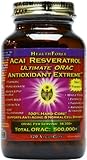NEW REFORMULATED ACAi RESVERATROL ! Ultimate ORAC Antioxidant Extreme120 VCaps