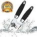 Can Opener Heavy Duty Tin Opener Professional Stainless Steel NO-Rust Manual Opener Ergonomically Designed Handle and Easy to Turn Knob -Dishwasher Safe（Black)