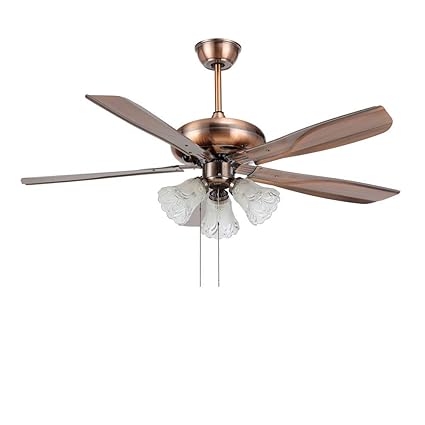 Le Fan Modern Metal Blades 42 Inch Ceiling Fan With 3 Light