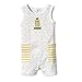Lamaze Organic Baby Baby Organic Sleeveless Romper, Yellow Geo, 9M
