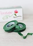 Floral Tape. 1/2'' X 30 Yards Color Green, 12 Rolls