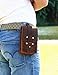 LXFF Mens Genuine Leather Fanny Pack Waist Bag Belt Pouch Bum Bags for Men Vintage Brown