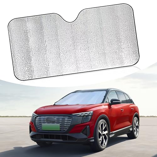 Photo 1 of gunhunt Pack-1 Car Windshield Sunshade Cover, Foldable Waterproof Vehicle UV Protection, Keep Vehicle Cool, Universal Reflective Window Heat Insulation Accessories (Silver #51.1In x 23.6In)
