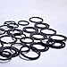 Sumind 40 Pieces Flat Key Rings Metal Split Rings Keyrings Keychain Ring for Car Home Keys Attachment, 1 and 1.25 Inch, Black