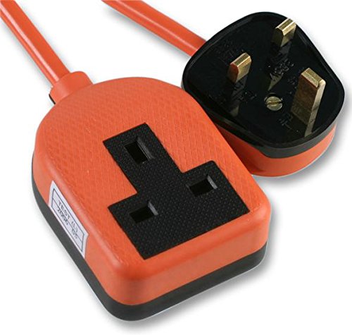 Pro Elec 0138-5 m Rubber Extension Lead, 5 m, Orange