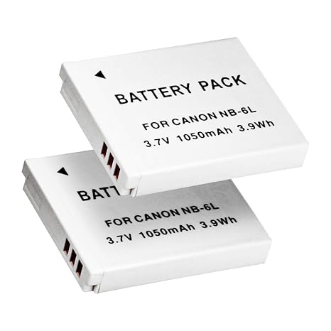 PHOTO MASTER 2X NB-6L/NB-2LH Kameraakkus für Canon Powershot SX420 is, Canon SX610 HS, Canon SX710, Canon SX270 HS, SX530 HS,