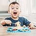 OSHO The Original All-in-One Non Slip Silicone Plate Placemats for Toddlers and Kids, Blue, 6 Months+