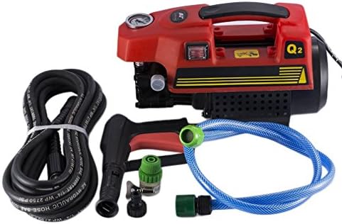 Portable High Pressure Car Washer Household Electric Bicycle Washing Device (red)