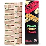Power Hour Tower Drinking Game – Hilarious, Entertaining, &amp; Outrageous Adult Party Game – Funny Novelty Gift