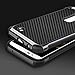 LG K10 Case, LG Premier LTE L62VL L61AL Case, BENTOBEN 2 in 1 Hybrid Hard PC TPU Bumper Carbon Fiber Texture Chrome Shockproof Protective Case for LG K10 (2016) / LG Premier LTE L62VL L61AL, Black