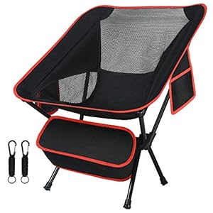 Flintronic Ultralichte draagbare campingstoel, compacte opvouwbare rugzakstoelen, kleine inklapbare opvouwbare…