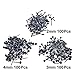 GTANG 300PCS 2mm 3mm 4mmBlack Felt Needle Tool for Glass Eye for Needle Felt, Sewing, Patching Doll Eyes, (3 Sizes, 100 Each Size) Family DIY Kit