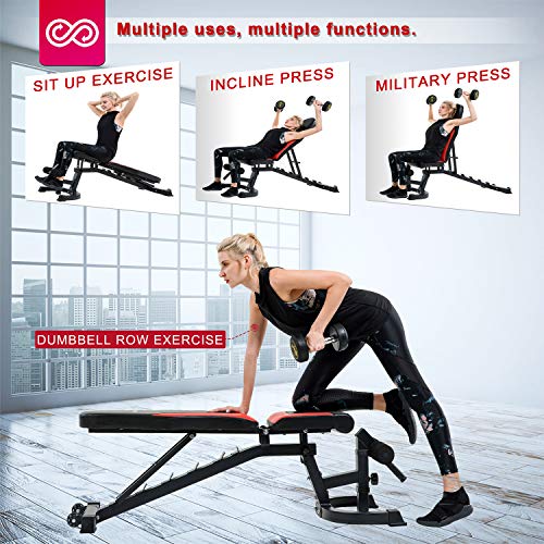 Adjustable Weight Bench Foldable Press For Full Body Strength