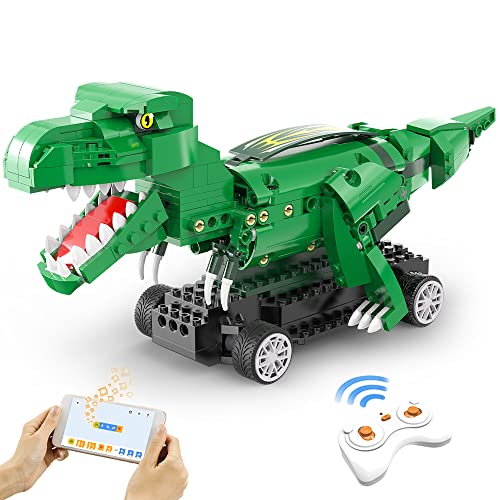 New Remote Control TRex Dinosaur Building Block Toy Set ,STEM Building Toys for Kids（343PCS