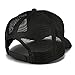 AC Racing USA American Flag Patch Snapback Trucker Mesh Cap - Black, Black/White Patch