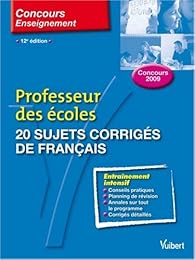 20 sujets corrigés de français