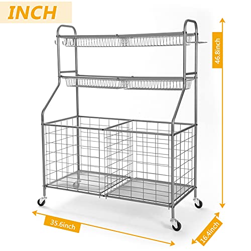 Kinghouse Garage Sports Equipment Organizer, Sports Equipment Storage