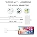 Madusei iPhone 8 Adapter 3 in 1 Headphone Splitter Dual Lightning with 3.5mm Headphone Jack Audio Adapter Fast Charge Splitter for iPhone 8/8 Plus/iPhone X/iPhone 7/7 Plus (White)